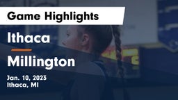 Ithaca  vs Millington  Game Highlights - Jan. 10, 2023