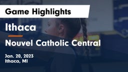 Ithaca  vs Nouvel Catholic Central  Game Highlights - Jan. 20, 2023