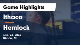 Ithaca  vs Hemlock  Game Highlights - Jan. 24, 2023