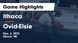 Ithaca  vs Ovid-Elsie  Game Highlights - Dec. 6, 2023