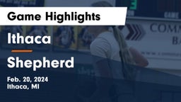 Ithaca  vs Shepherd  Game Highlights - Feb. 20, 2024