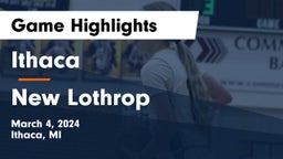 Ithaca  vs New Lothrop  Game Highlights - March 4, 2024