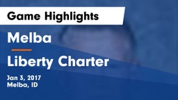 Melba  vs Liberty Charter Game Highlights - Jan 3, 2017
