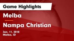 Melba  vs Nampa Christian  Game Highlights - Jan. 11, 2018