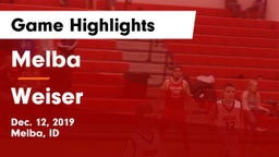 Melba  vs Weiser  Game Highlights - Dec. 12, 2019