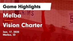 Melba  vs Vision Charter Game Highlights - Jan. 17, 2020