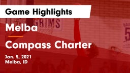 Melba  vs Compass  Charter Game Highlights - Jan. 5, 2021