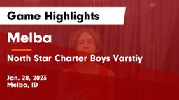 Melba  vs North Star Charter Boys Varstiy Game Highlights - Jan. 28, 2023