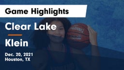 Clear Lake  vs Klein  Game Highlights - Dec. 20, 2021