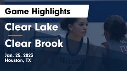 Clear Lake  vs Clear Brook  Game Highlights - Jan. 25, 2023