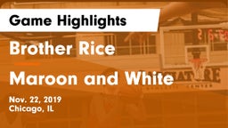 Brother Rice  vs Maroon and White Game Highlights - Nov. 22, 2019