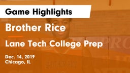 Brother Rice  vs Lane Tech College Prep Game Highlights - Dec. 14, 2019