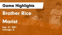 Brother Rice  vs Marist  Game Highlights - Feb. 27, 2021