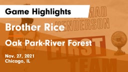 Brother Rice  vs Oak Park-River Forest  Game Highlights - Nov. 27, 2021