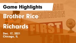 Brother Rice  vs Richards  Game Highlights - Dec. 17, 2021