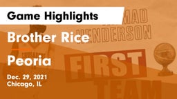 Brother Rice  vs Peoria  Game Highlights - Dec. 29, 2021