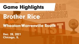 Brother Rice  vs Wheaton-Warrenville South  Game Highlights - Dec. 28, 2021