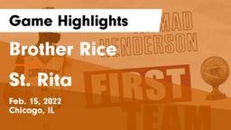 Brother Rice  vs St. Rita  Game Highlights - Feb. 15, 2022