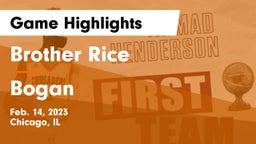 Brother Rice  vs Bogan Game Highlights - Feb. 14, 2023