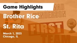 Brother Rice  vs St. Rita  Game Highlights - March 1, 2023