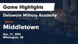 Delaware Military Academy  vs Middletown  Game Highlights - Dec. 21, 2023