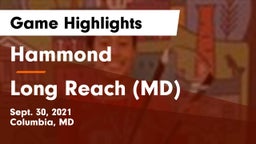 Hammond vs Long Reach  (MD) Game Highlights - Sept. 30, 2021