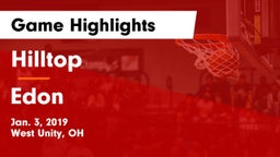 Hilltop  vs Edon  Game Highlights - Jan. 3, 2019