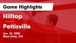 Hilltop  vs Pettisville  Game Highlights - Jan. 24, 2020
