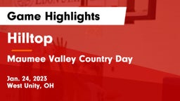 Hilltop  vs Maumee Valley Country Day  Game Highlights - Jan. 24, 2023