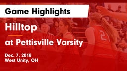Hilltop  vs at Pettisville Varsity Game Highlights - Dec. 7, 2018
