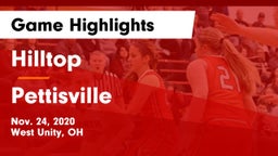 Hilltop  vs Pettisville  Game Highlights - Nov. 24, 2020