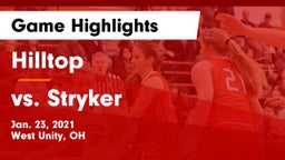 Hilltop  vs vs. Stryker Game Highlights - Jan. 23, 2021