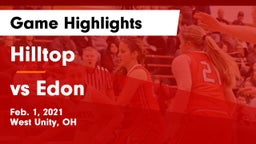 Hilltop  vs vs Edon Game Highlights - Feb. 1, 2021