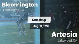 Matchup: Bloomington High vs. Artesia  2018