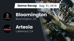 Recap: Bloomington  vs. Artesia  2018