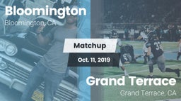Matchup: Bloomington High vs. Grand Terrace  2019