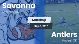Matchup: Savanna  vs. Antlers  2017