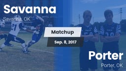 Matchup: Savanna  vs. Porter  2017