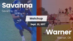 Matchup: Savanna  vs. Warner  2017