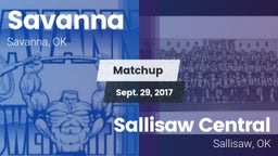 Matchup: Savanna  vs. Sallisaw Central  2017