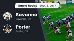 Recap: Savanna  vs. Porter  2017