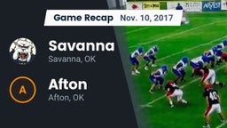 Recap: Savanna  vs. Afton  2017