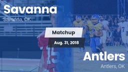 Matchup: Savanna  vs. Antlers  2018