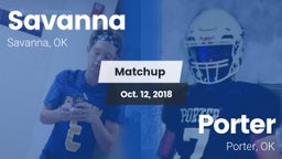 Matchup: Savanna  vs. Porter  2018