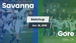 Matchup: Savanna  vs. Gore  2018