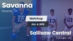 Matchup: Savanna  vs. Sallisaw Central  2019