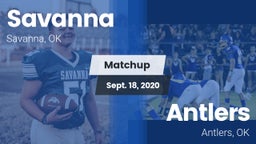 Matchup: Savanna  vs. Antlers  2020