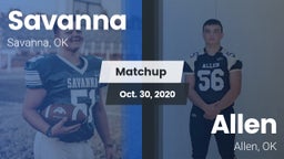Matchup: Savanna  vs. Allen  2020