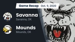 Recap: Savanna  vs. Mounds  2020