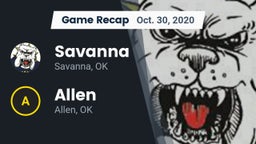 Recap: Savanna  vs. Allen  2020